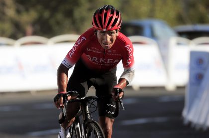 Nairo Quintana en el Tour de Francia, que será reemplazado en el Mundial de Ciclismo por Cristian Muñoz