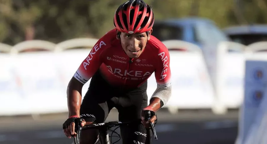 Nairo Quintana en el Tour de Francia, carrera que será capaz de terminar luego de soportar lesiones en la última semana