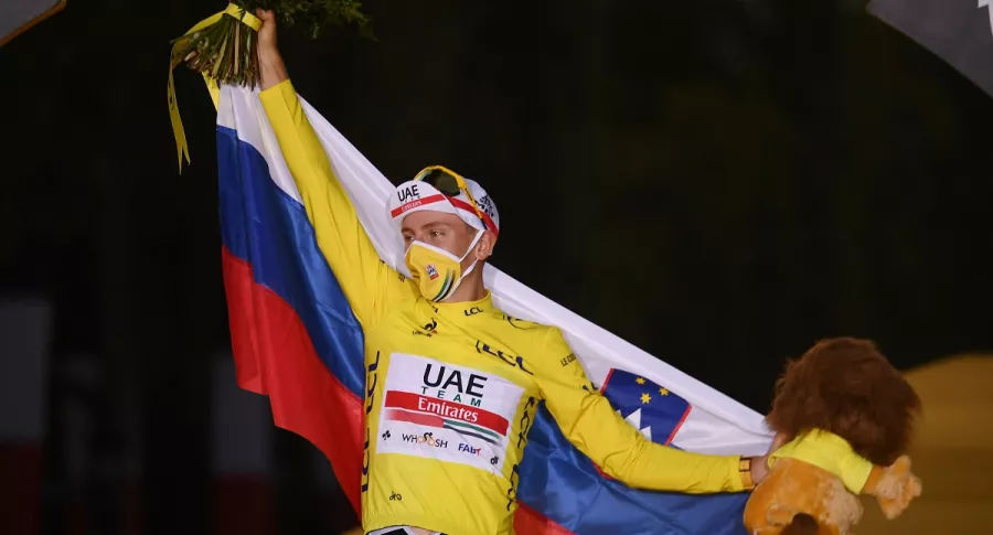 Tadej Pogacar, nuevo campeón del Tour de Francia.