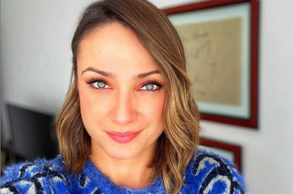 Selfi de Mónica Jaramillo, presentadora que salió de Caracol y se dedicaría a programa de ciclismo en Instagram.