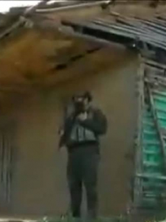 Imagen de la vivienda en donde se perpetró la masacre, en Buenos Aires (Cauca)