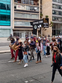 Marchas en Bogotá 21 de septiembre en Bogotá, en el Parque Nacional