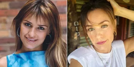 Marcela Mar cuando hizo de Mayerli Pacheco Pataquiva en 'Pedro, el escamoso' y en selfi en 2020.