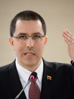 Jorge Arreaza, canciller venezolano, quien criticó a Duque por su discurso ante la ONU