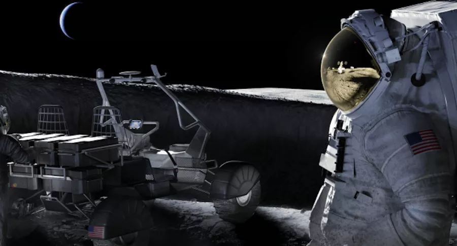 Imagen ilustrativa de cuando los próximos astronautas lleguen a la Luna en 2024, lo que le costará 16 mil millones de dólares a la Nasa