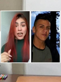Hermana de Dilan Cruz responde a Carlos Holmes Trujillo, que aparece en su despacho.