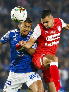 Millonarios y Santa Fe empataron 0-0 en el último clásico antes de la pandemia, el 3 de marzo del 2020.