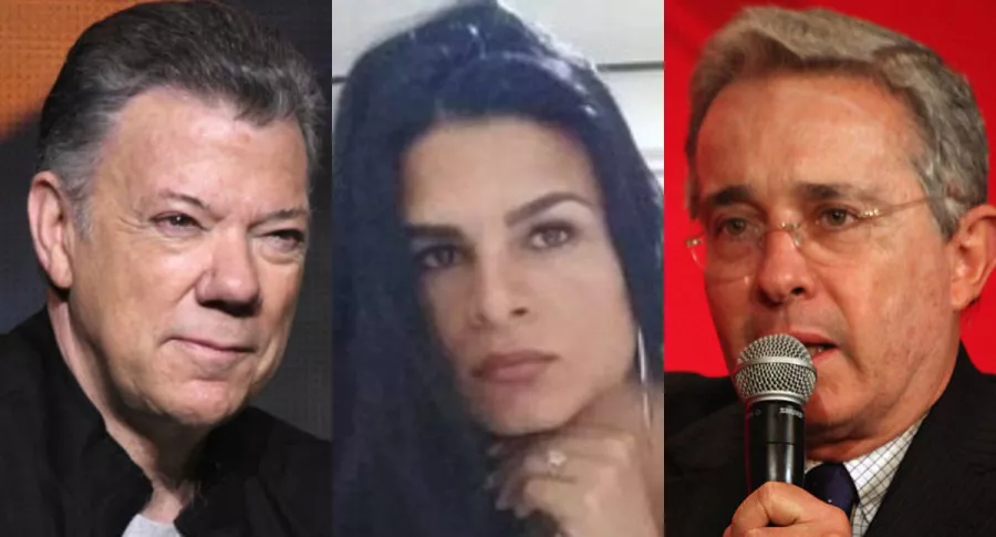 Juan Manuel Santos, Juliana Giraldo y Álvaro Uribe
