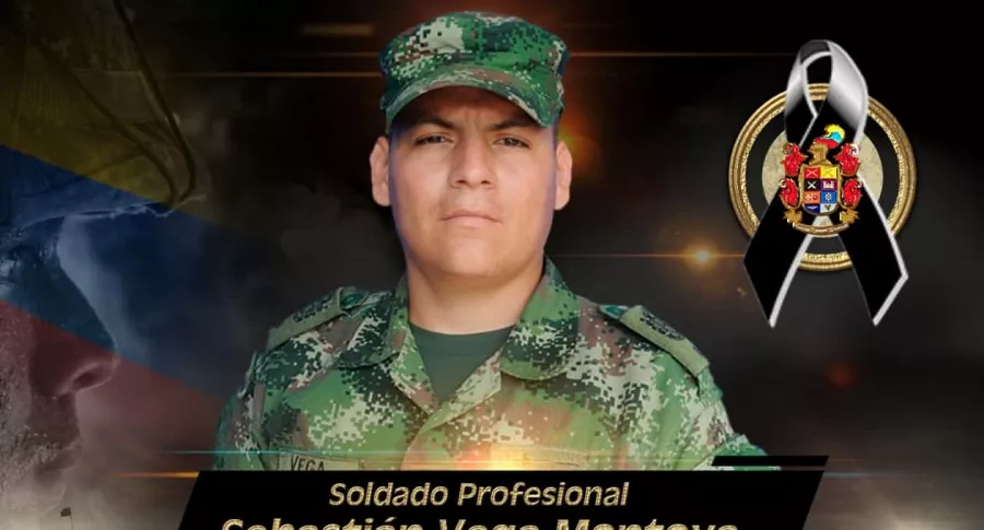 Imagen del soldado que murió en combate con disidencias de las Farc en Cauca