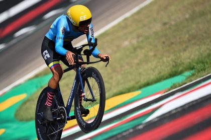 Daniel Felipe Martínez en la contrarreloj del Mundial de Ciclismo 2020, resultados contrarreloj masculina