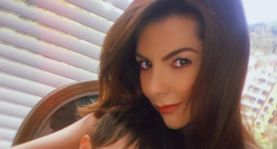 Selfi de Carolina Cruz, presentadora que confirmó en 'Día a día' que está embarazada de Lincoln Palomeque.
