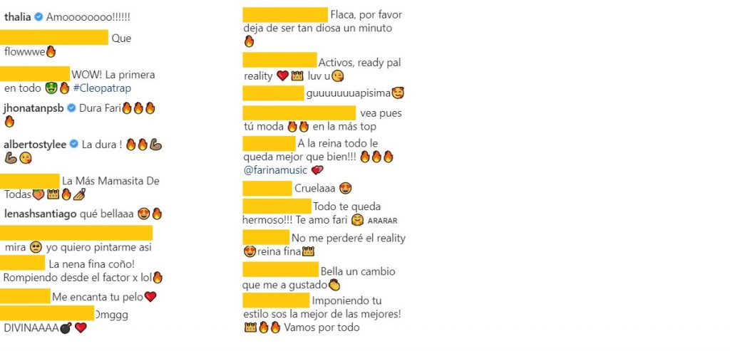 Capturas de pantalla Instagram farinamusic.