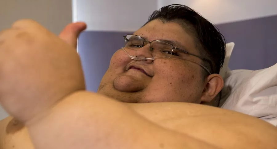 Juan Pedro Franco, que fue el hombre más gordo del mundo en 2016, luego de superar exitosamente el coronavirus en México.