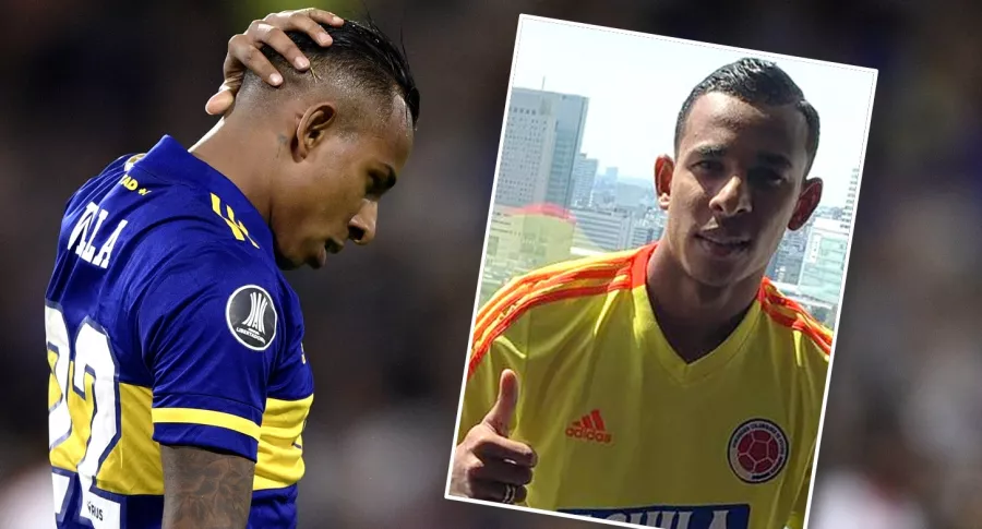 Sebastián Villa, imágenes de referencia en Boca Juniors y en la Selección Colombia.