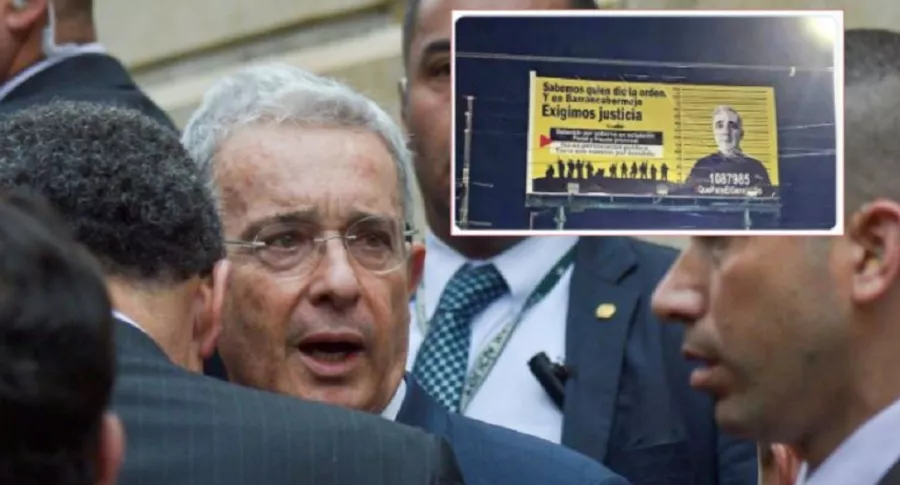 Foto de cuando Uribe estuvo en la Corte, y que ilustra nota de valla que instalaron en su contra en Barrancabermeja