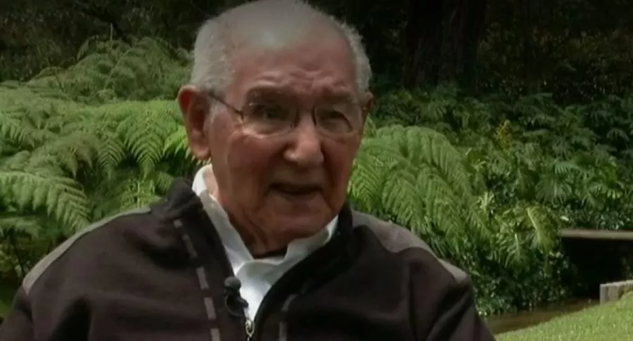 Lucio Chiquito Caicedo, ingeniero civil de 104 años.