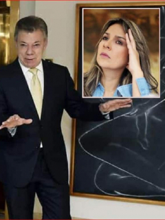 Iván Duque y Juan Manuel Santos, en la Casa de Nariño (2018), a quienes Vicky Dávila menciona en su columna en Semana.