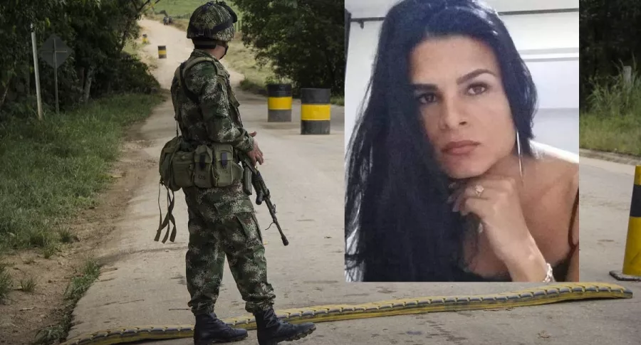 Foto de referencia de militar colombiano, junto a imagen de Juliana Giraldo, para ilustrar las declaraciones del hermano del soldado involucrado en la muerte de la mujer en Cauca.