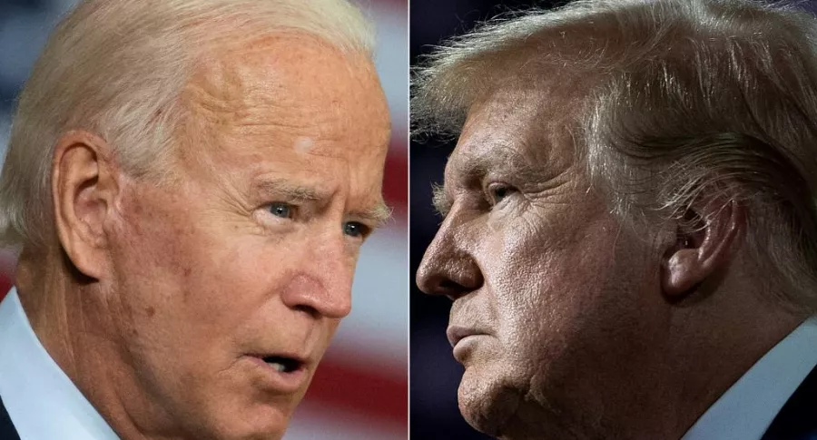 Joe Biden y Donald Trump, que tendrán su debate presidencial en Ohio