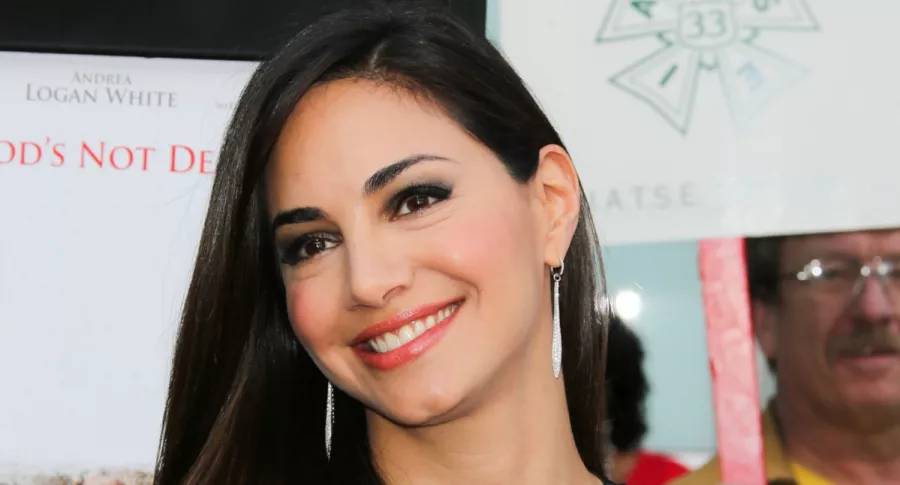 Valerie Domínguez en el estreno de 'Do You Believe?' (2015), en Los Ángeles, cinco años antes de empezar su noviazgo con Juan David Echeverry.