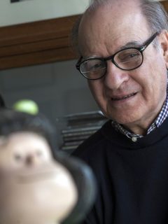Imagen de Quino, a propósito de una frase viral que le atribuyen, pero que nunca dijo.