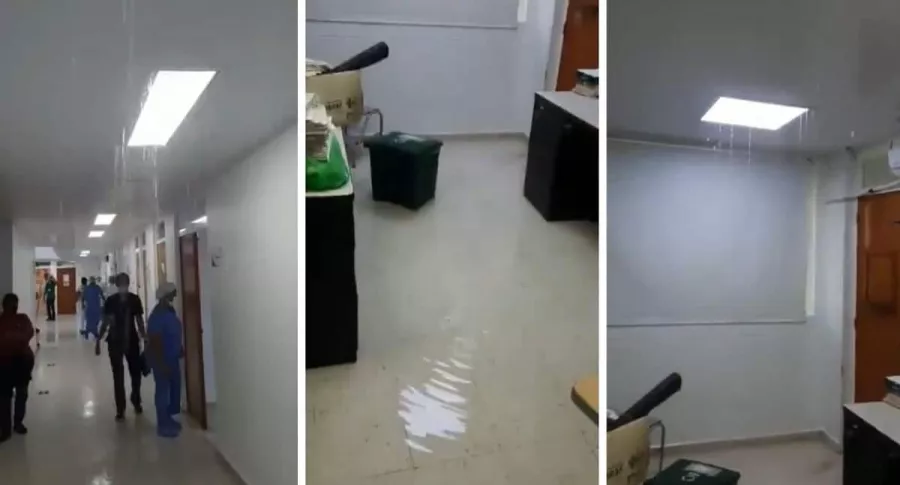 Video: Hospital de San Andrés se inunda por aguacero