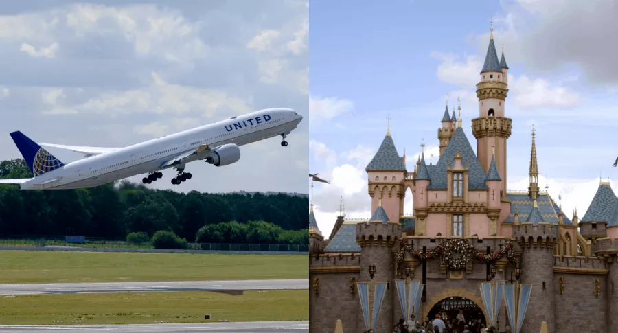 Imágenes de Disney y United Airlines, dos empresas relacionadas con los despidos masivos en Estados Unidos