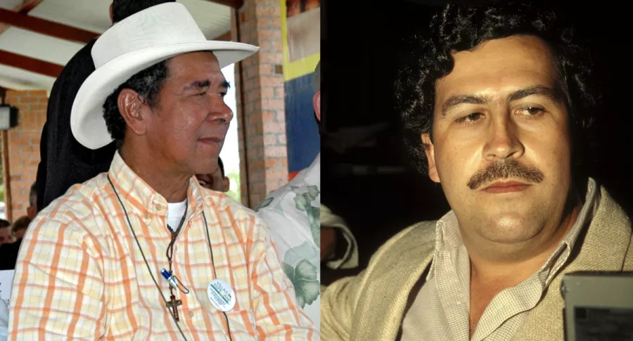 Imágenes de Ramón Isaza y Pablo Escobar para ilustrar nota sobre quién es 'El Viejo', sus delitos y la guerra con Escobar