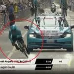 Caída de Miguel Ángel López en etapa 1 del Giro de Italia