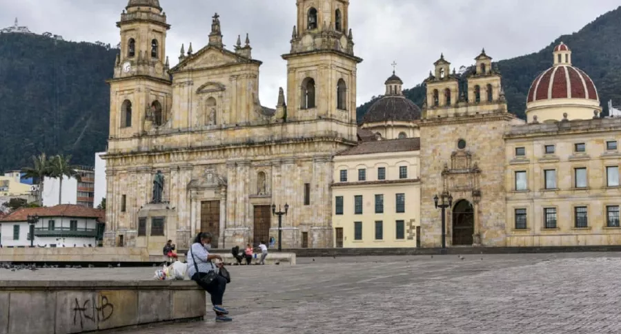 Catedral Primada, centro de Bogotá: el Distrito informó que los homicidios en Bogotá aumentaron 15 %. 