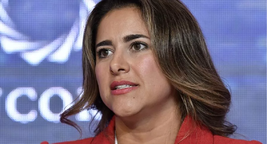 María Juliana Ruiz, esposa de Iván Duque y primera dama que aclaró frase sobre protestas y represión policial, en la Cumbre de las Américas de Concordia 2019.