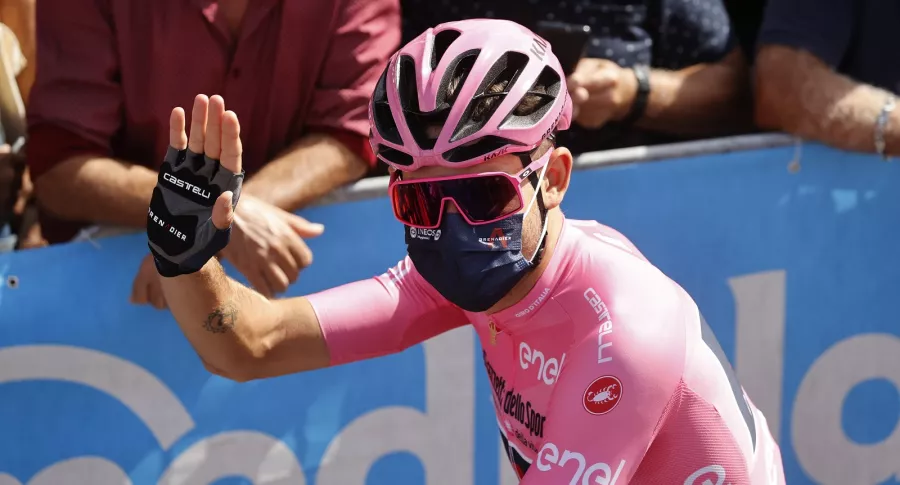 Filippo Ganna, líder del Giro de Italia luego de la segunda etapa.