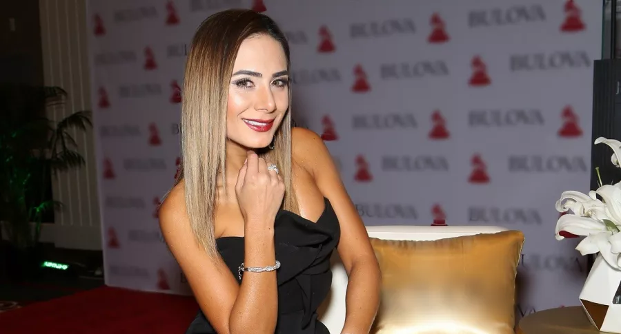 Johanna Fadul, actriz que reveló que usa bótox este 2020, en evento de los Latin Grammy en 2018. 