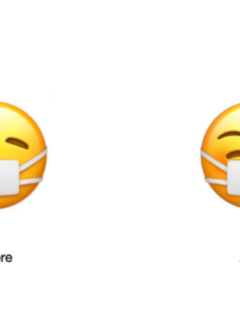 Actualización del emoji con mascarilla médica en Apple.
