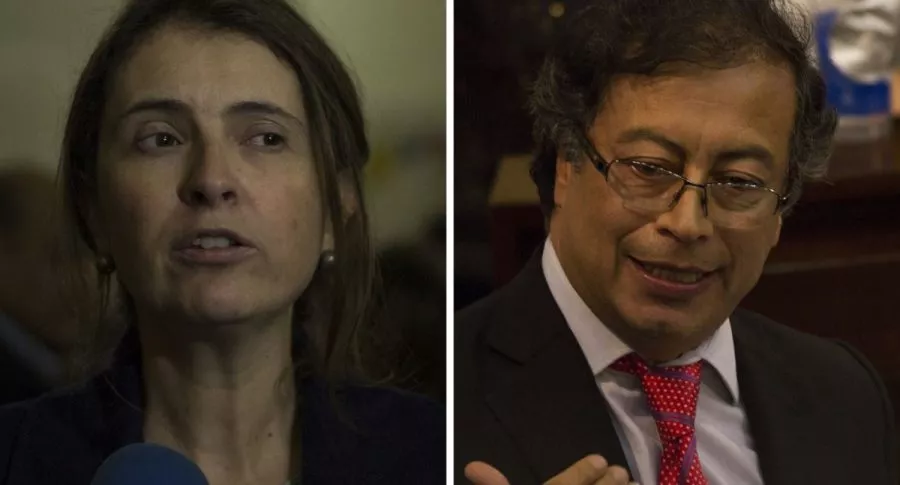 Pelea entre Paloma Valencia y Gustavo Petro en el Senado