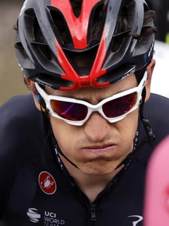 Geraint Thomas en la tercera etapa de este lunes del Giro de Italia