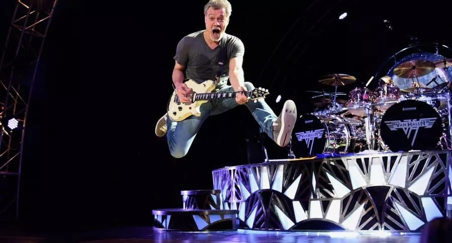Foto de Eddie Van Halen, guitarrista de Van Halen que murió a causa de un cáncer
