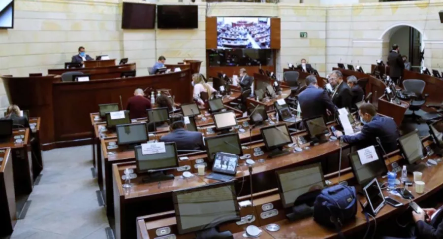 Foto del Senado de la República ilustra nota sobre cómo funciona el Congreso de Colombia.