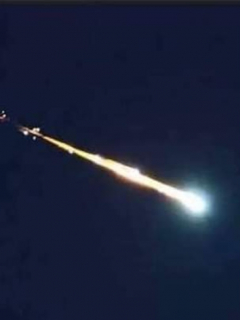 Capturas de pantalla del supuesto meteorito que cayó en el norte de México