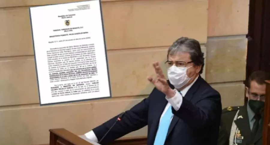 Carlos Holmes Trujillo responde a orden del Tribunal Superior de Bogotá de ofrecer excusas por excesos de la Policía 