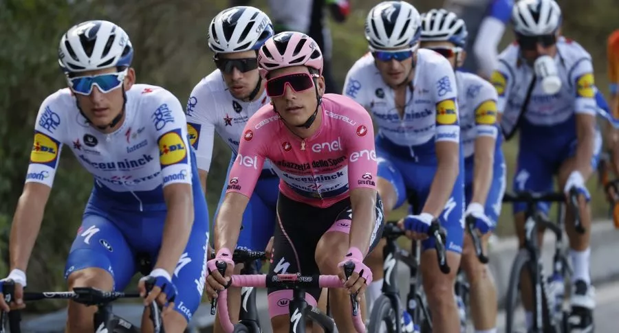 Joao Almeida en la etapa 6 del Giro de Italia, clasificación general
