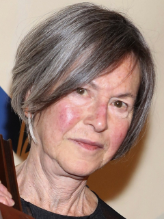 Louise Gluck, ganadora del Premio Nobel de Literatura 2020, durante los Premios Nacionales del Libro 2014 en Nueva York.
