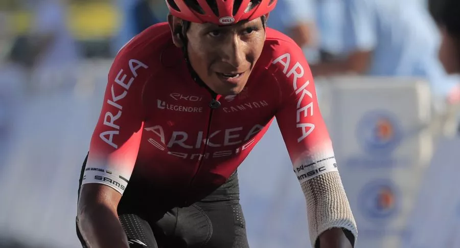 Nairo Quintana en el Tour de Francia, quien reveló una de las lesiones que todavía padece luego de la carrera
