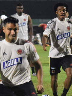 Radamel Falcao García entrenando con la Selección Colombia, posible formación de Colombia contra Venezuela por Eliminatorias