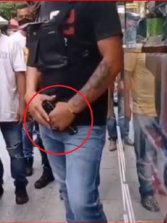 El hombre portaba un arma traumática y lesionó a cinco personas en Medellín
