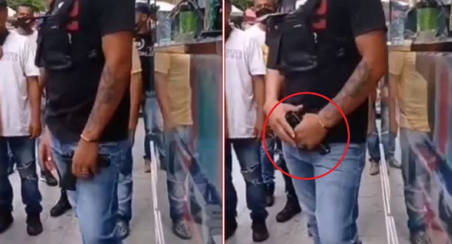 El hombre portaba un arma traumática y lesionó a cinco personas en Medellín
