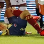 Dura lesión de Santiago Arias en Colombia-Venezuela.
