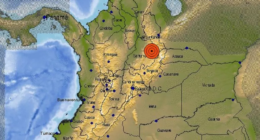 Temblor en Colombia este domingo 11 de octubre