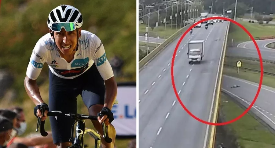 Egan Bernal, quien se mostró bastante molesto por la muerte de un ciclista atropellado
