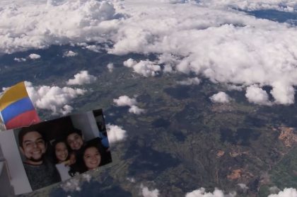 Imagen panorámica de la Tierra desde la cámara lanzada en globo por Faber Burgos.